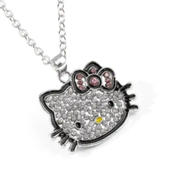 Hello Kitty Rhinestone Necklace - Picture 1 of 4